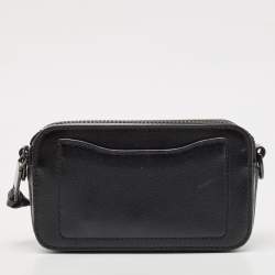 Pre Owned Marc Jacobs Black Patent Leather Snapshot Crossbody Bag