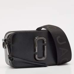 Pre Owned Marc Jacobs Black Patent Leather Snapshot Crossbody Bag