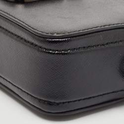 Pre Owned Marc Jacobs Black Patent Leather Snapshot Crossbody Bag