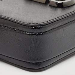 Pre Owned Marc Jacobs Black Patent Leather Snapshot Crossbody Bag