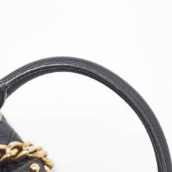 Marc Jacobs Black Quilted Leather Stam Satchel