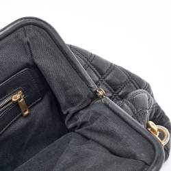Marc Jacobs Black Quilted Leather Stam Satchel