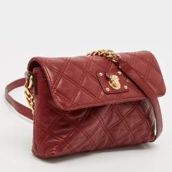 Marc Jacobs Red Quilted Leather Single Shoulder Bag