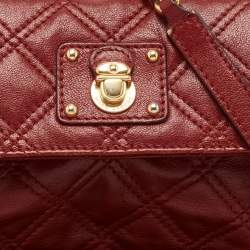 Marc Jacobs Red Quilted Leather Single Shoulder Bag