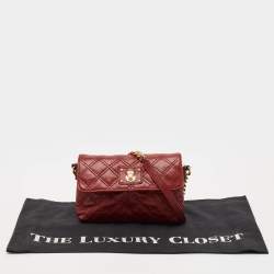 Marc Jacobs Red Quilted Leather Single Shoulder Bag
