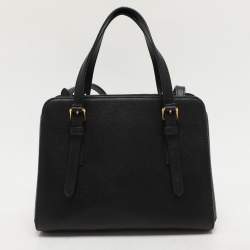 Marc Jacobs Black Leather Little Big Shot Tote