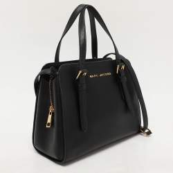 Marc Jacobs Black Leather Little Big Shot Tote