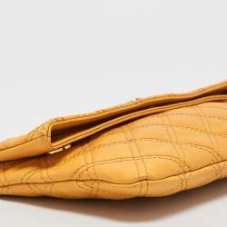 Marc Jacobs Mustard Quilted Leather Eugenie Clutch