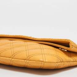 Marc Jacobs Mustard Quilted Leather Eugenie Clutch