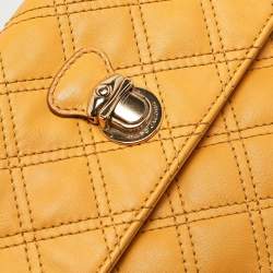 Marc Jacobs Mustard Quilted Leather Eugenie Clutch