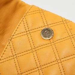 Marc Jacobs Mustard Quilted Leather Eugenie Clutch