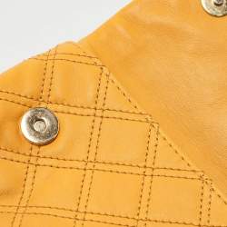 Marc Jacobs Mustard Quilted Leather Eugenie Clutch