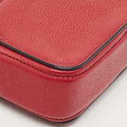 Marc Jacobs Red Leather Recruit Camera Crossbody Bag