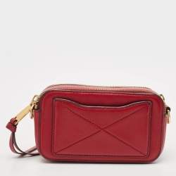 Marc Jacobs Red Leather Recruit Camera Crossbody Bag