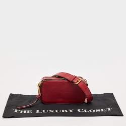Marc Jacobs Red Leather Recruit Camera Crossbody Bag