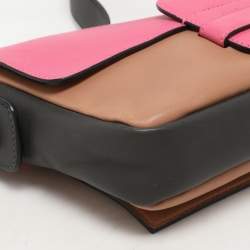 Marc Jacobs Multicolor Color Block Leather Flap Shoulder Bag