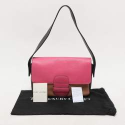 Marc Jacobs Multicolor Color Block Leather Flap Shoulder Bag