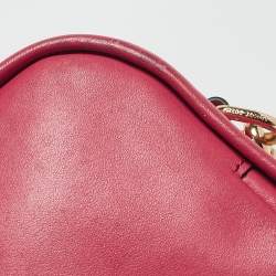 Marc Jacobs Pink Leather The Mini Squeeze Crossbody Bag
