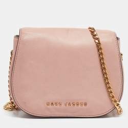 Marc Jacobs Light Pink Leather Avenue Chain Crossbody Bag