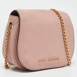 Marc Jacobs Light Pink Leather Avenue Chain Crossbody Bag