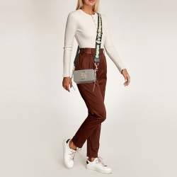 Pre Owned Marc Jacobs Tricolor Leather The Snapshot Crossbody Bag