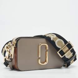 Pre Owned Marc Jacobs Tricolor Leather The Snapshot Crossbody Bag