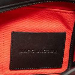 Pre Owned Marc Jacobs Black/Natural Raffia and Leather Medium The Tote Bag