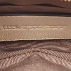 Marc Jacobs Beige/Black Patent Leather Snapshot Crossbody Bag