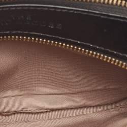 Marc Jacobs Beige/Black Patent Leather Snapshot Crossbody Bag