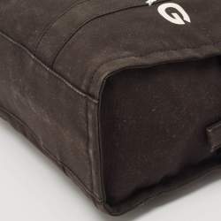 Pre Owned Marc Jacobs Black Canvas Large The Tote Bag