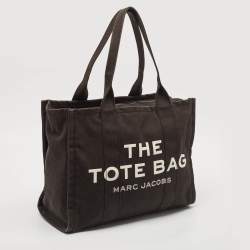 Pre Owned Marc Jacobs Black Canvas Large The Tote Bag