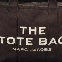 Pre Owned Marc Jacobs Black Canvas Large The Tote Bag