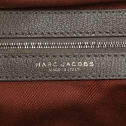 Marc Jacobs Brown Quilted Leather Stam Satchel