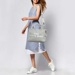 Marc Jacobs Grey Canvas Medium The Tote Bag