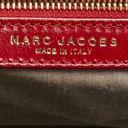 Pre Owned Marc Jacobs Red Quilted Leather Stam Satchel