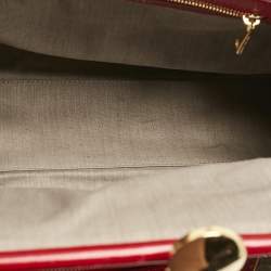 Pre Owned Marc Jacobs Red Quilted Leather Stam Satchel