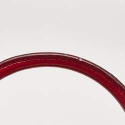 Pre Owned Marc Jacobs Red Quilted Leather Stam Satchel