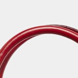 Pre Owned Marc Jacobs Red Quilted Leather Stam Satchel