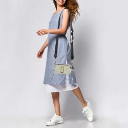 Pre Owned Marc Jacobs Tricolor Patent Leather Snapshot Camera Crossbody Bag