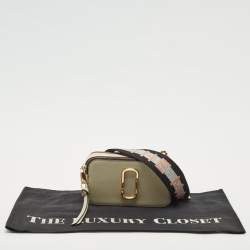 Pre Owned Marc Jacobs Tricolor Patent Leather Snapshot Camera Crossbody Bag