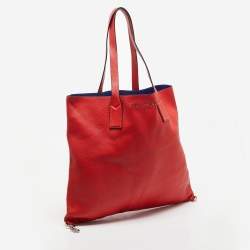 Marc Jacobs Red Faux Leather The Wingman Soft Tote