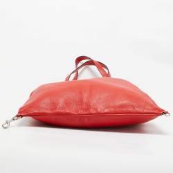 Marc Jacobs Red Faux Leather The Wingman Soft Tote