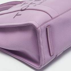 Pre Owned Marc Jacobs Purple Leather Medium The Tote Bag