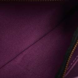 Pre Owned Marc Jacobs Purple Leather Medium The Tote Bag