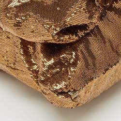 Marc Jacobs Brown Sequin and Leather Robert Duffy Hobo