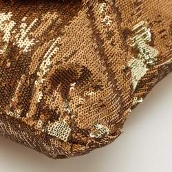 Marc Jacobs Brown Sequin and Leather Robert Duffy Hobo