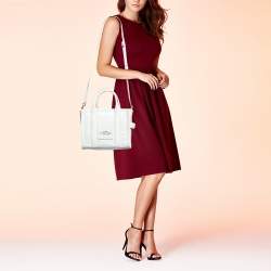 Pre Owned Marc Jacobs Mint Green Alligator Embossed Leather Small The Tote Bag