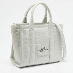 Pre Owned Marc Jacobs Mint Green Alligator Embossed Leather Small The Tote Bag