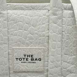 Pre Owned Marc Jacobs Mint Green Alligator Embossed Leather Small The Tote Bag