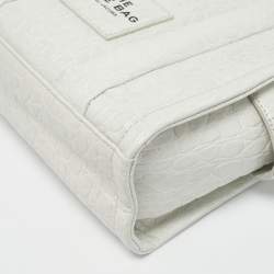 Pre Owned Marc Jacobs Mint Green Alligator Embossed Leather Small The Tote Bag